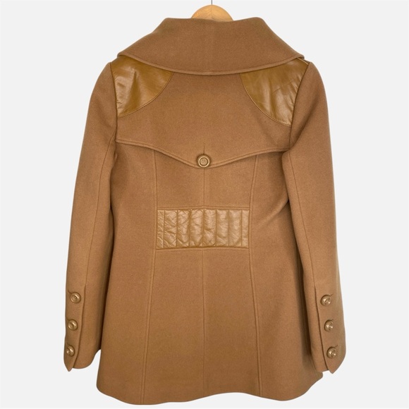 MACKAGE vintage size: M 70% wool, 10% cashmere, leather trim camel coat - Picture 4 of 6